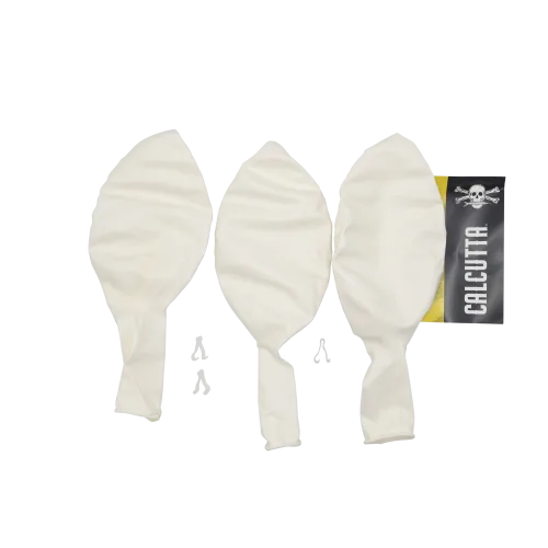CALCUTTA HELIUM BALLOONS WITH CLIPS 3PK